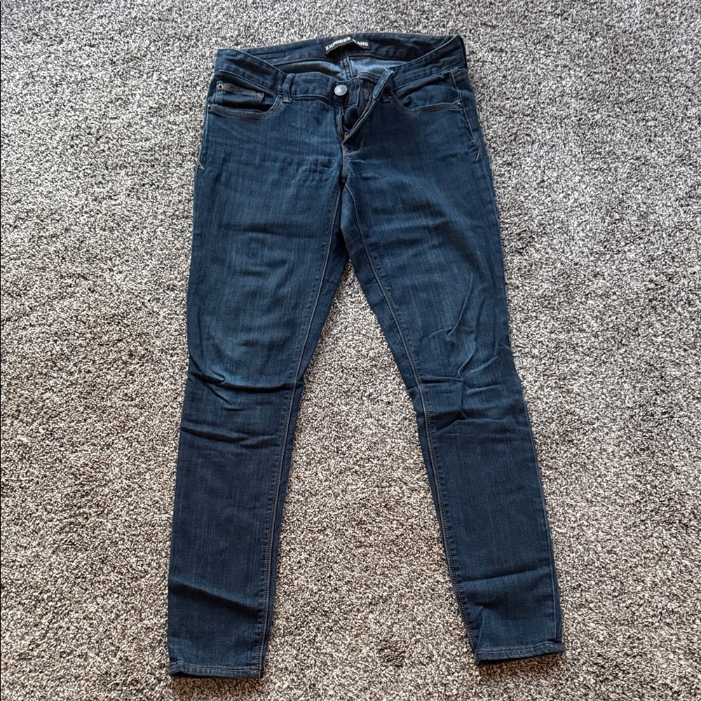 Express Women's Dark Indigo Skinny Jeans